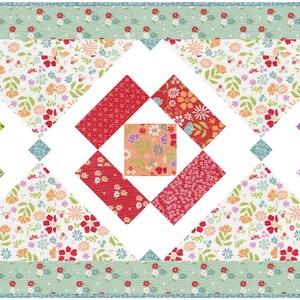 Simply Charming Table Topper + 2 Table Runners Pattern QLD187 (paper ...