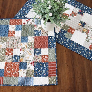 Charm Pack Tabler Runner & Topper PDF Pattern