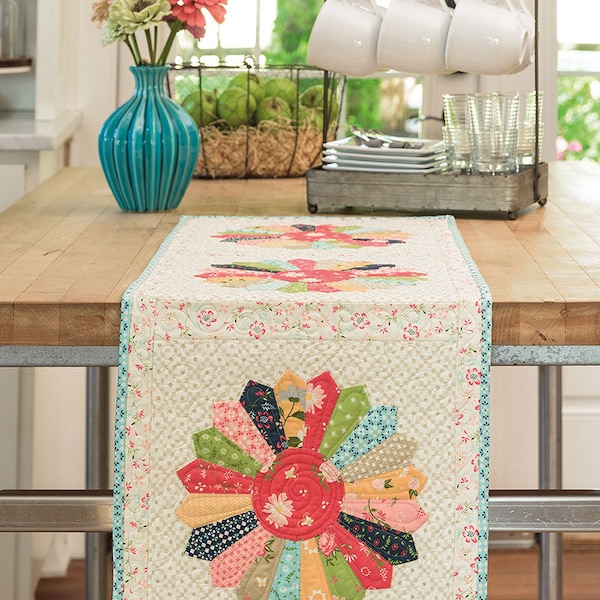 Scrappy Dresdens Table Runner Pattern - PDF Only