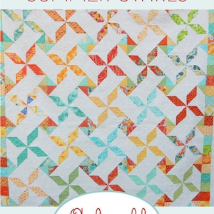 Summer Swirls Quilt Paper Pattern image 1