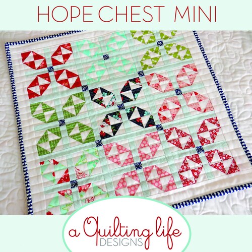 Summer Star Mini Quilt PDF Pattern Etsy