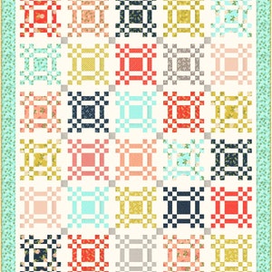 9-Patch Square Dance Quilt Paper Pattern QLD215