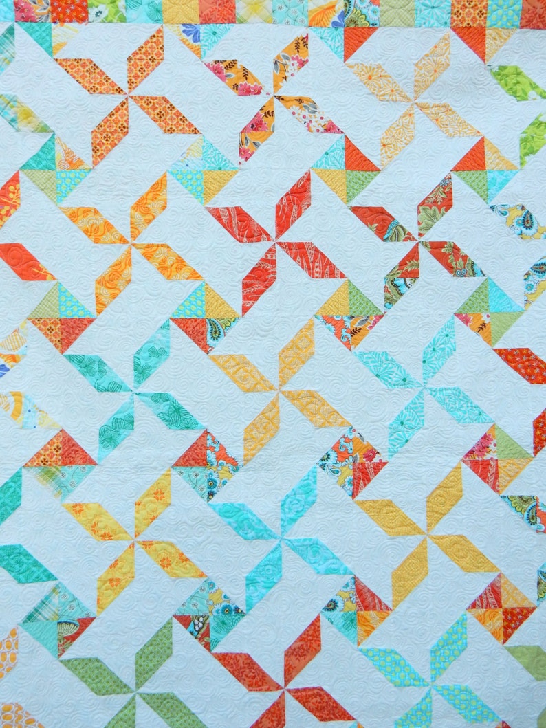 Summer Swirls Quilt Paper Pattern image 4