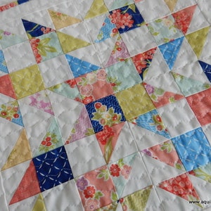 Summer Star Mini Quilt PDF Pattern image 2