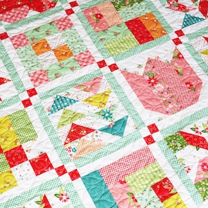 Jelly Roll Sampler Quilt Pattern QLD239 (PDF)