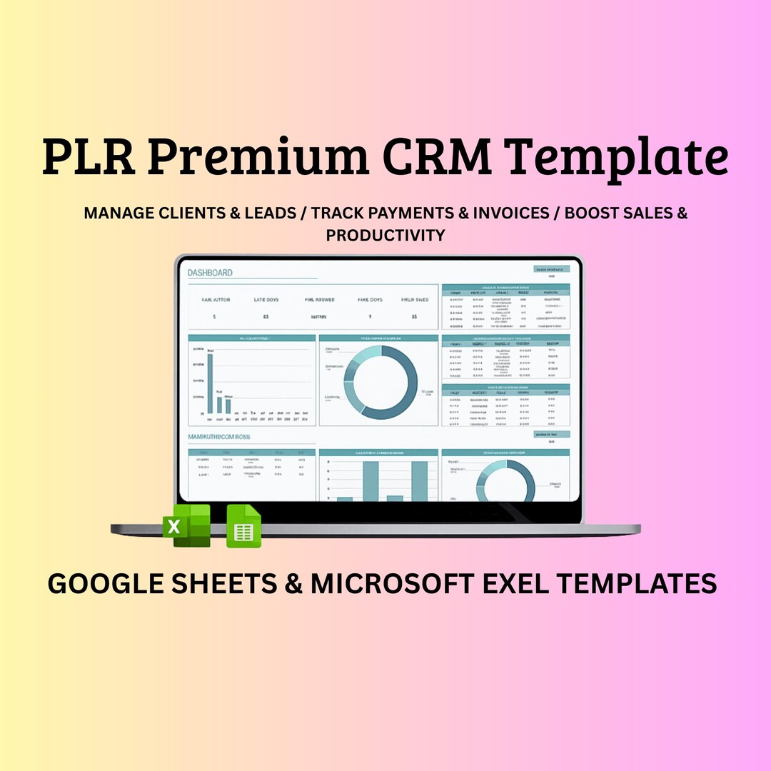 PLR - Premium CRM Template for Excel & Google Sheets | Customer ...