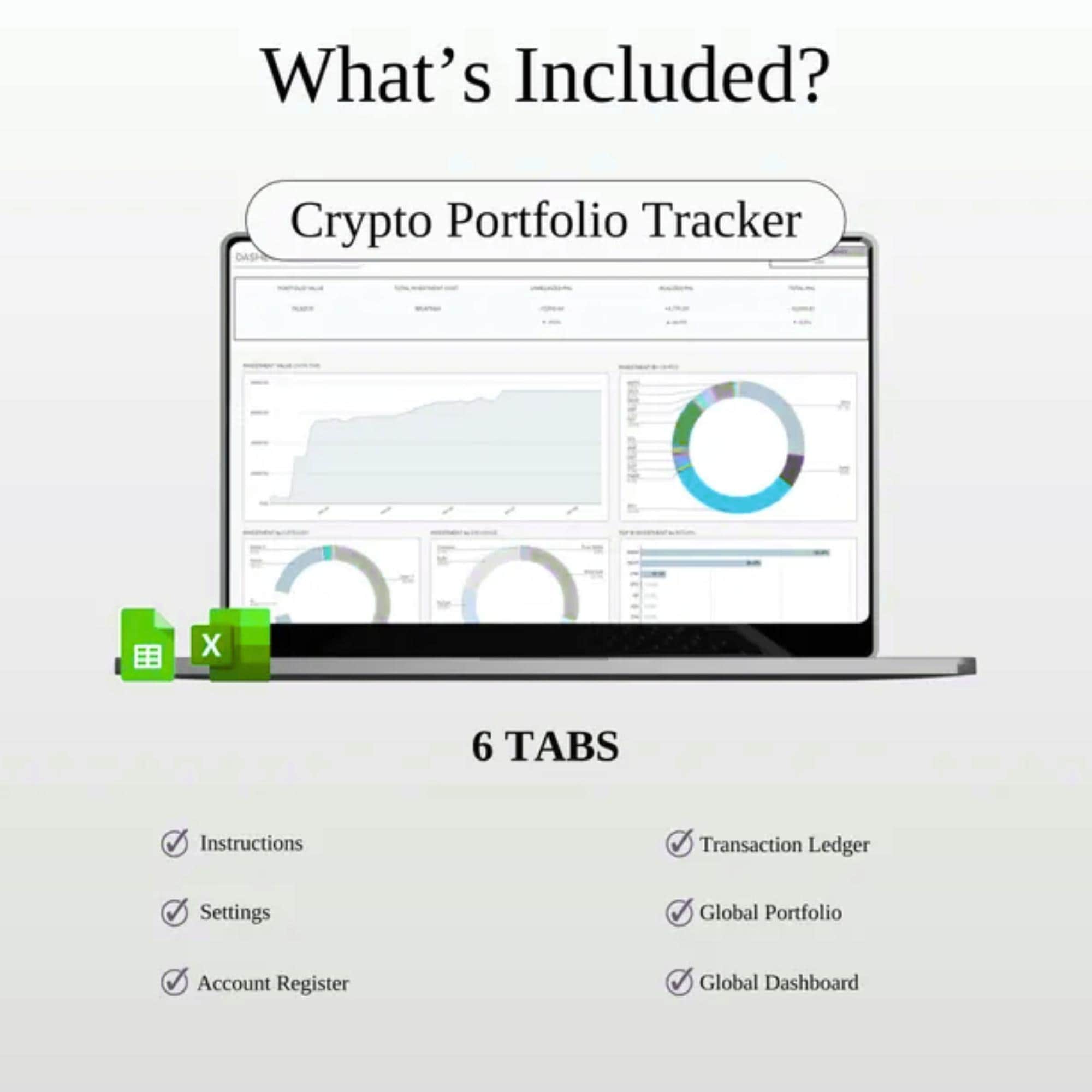 Crypto Trading Journal & Portfolio Tracker | 2-in-1 Spreadsheet Bundle |  Google Sheets and Excel Templates - Etsy