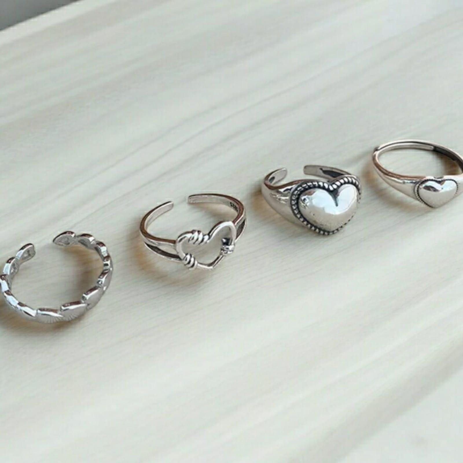 Adjustable Heart Ring UK
