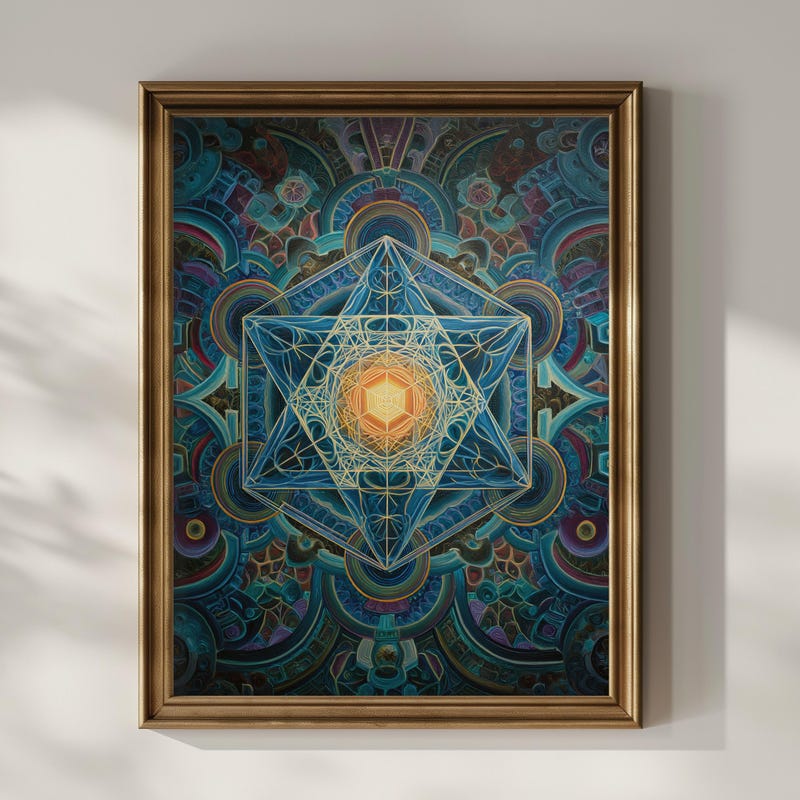 Metatrons Cube Wall Art - Etsy