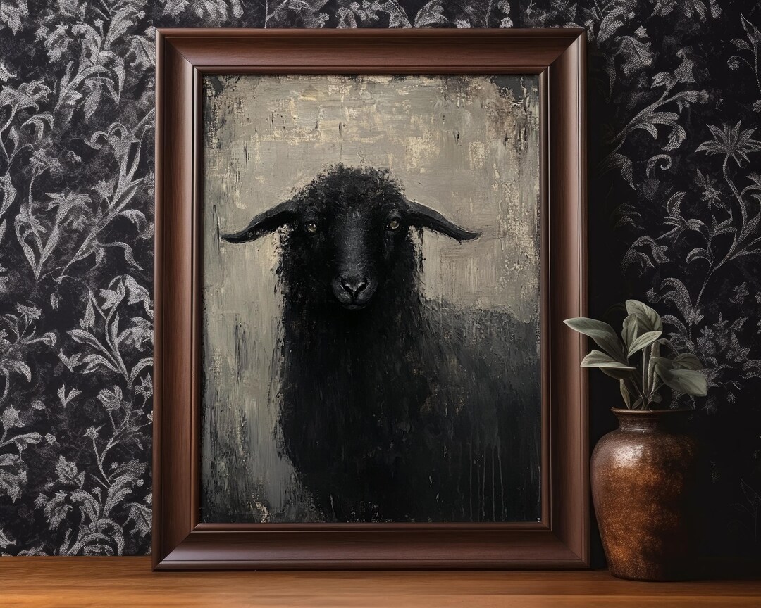 Black Sheep Poster Print Dark Gothic Witchy Wall Art Creepy Wall Decor ...