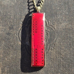 Red Circuit Board Pendant
