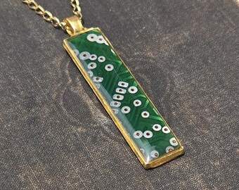 Circuit Board Pendant - Green