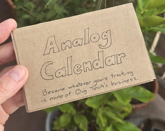 Paper bag planner, upcycled zine