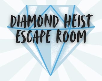 Diamond Heist Escape Room Game, Kids Party Activity (Printable Download)