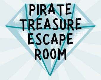 Piraten Schatz Zimmer Spiel, Kinder Party Aktivität (druckbare Download)