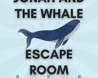 Jonah and the Whale Escape Room Game, Kids Bible Story Activity (Printable Download)
