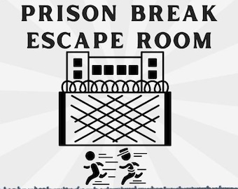 Prison Break Escape Room Game, Kids Party Activity (Printable Download)