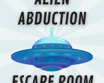 Alien Abduction Escape Room Game, Kids Outer Space Party Activity (Printable Download)