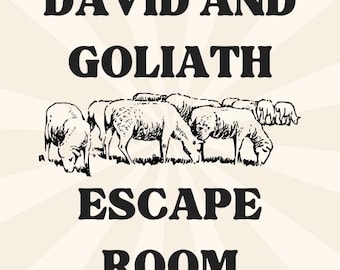 David and Goliath Escape Room Game, Kids Bible Story Activity (Printable Download)