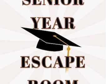 Senior Year Escape Room Printable Graduation Party Game
