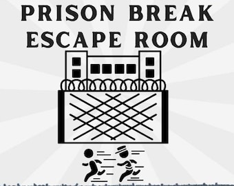 Prison Break Escape Room Game, Kids Party Activity (Printable Download)