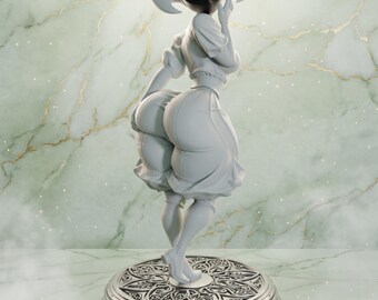 Lace Figure | Masked Bug Knight Pin-Up Statue | Handmade Resin Collectible Game Sculpture