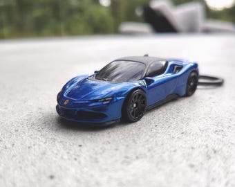 Keyring Ferrari SF90 Stradale porte-clé Schlüsselring Llaverto Schlüsselanhänger key pendant sleutelhanger model car miniature gift birthday