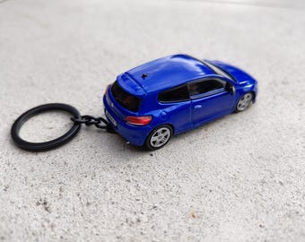 Keyring Vw Scirocco R Coupe porte-clé Schlüsselring Llaverto Schlüsselanhänger key pendant sleutelhanger model car miniature gift Turbo