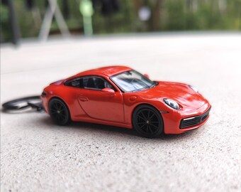Keyring Porsche 911 Carrera 4S porte-clé Schlüsselring Llaverto Schlüsselanhänger key pendant sleutelhanger model car miniature gift