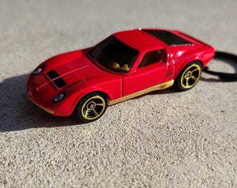 Keyring Lamborghini miura porte-clé Schlüsselring Llaverto Schlüsselanhänger key pendant model car miniature great gift birthday TOP Cars