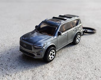 Keyring Infiniti QX80 porte-clé Schlüsselring Llaverto Schlüsselanhänger key pendant model car miniature great gift birthday TOP Cars