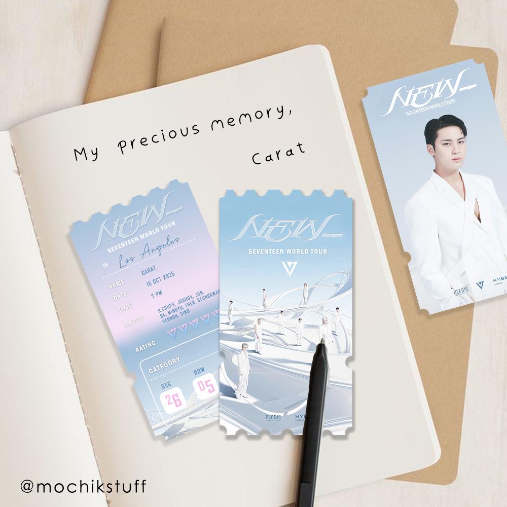 Seventeen New_ World Tour Ticket Editable Template Digital