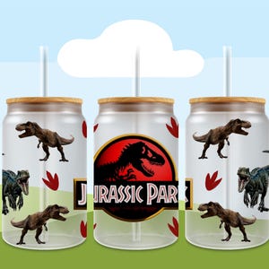 Dinosaurier 16 Unzen Glasdosenverpackung, Cartoon 16 Unzen Glasdose Png, 16 Unzen Libbey Glasdosenverpackung, 16 Unzen Tumbler Wrap Png, Sublimationsdesign