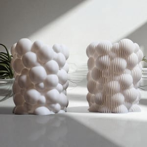 Bubbly Solid & Bubbley Lamel Makeup Brush Holders Stylish and Unique Organizers for Your Vanity