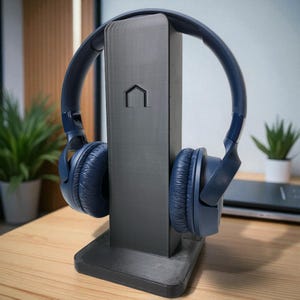 Support casque support rectangulaire moderne pour bureau Support casque minimaliste accessoire de jeu et de bureau cadeau