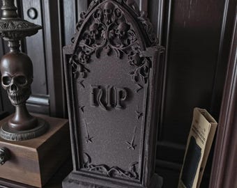 Gothic Gravestone Halloween Decor | RIP Tombstone Prop