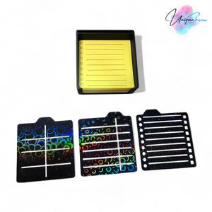 Porte-notes avec 3 pochoirs, cadeau pratique pour lui, organiseur de bureau pour papa, mari, fils ou petit ami, cadeau parfait
