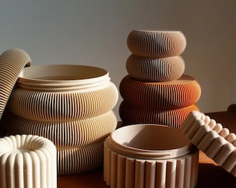 Vanity Jars Stylish, Feminine, and Luxury Jars in 3 Sizes for Elegant Home Storage