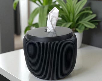 Porta-papel higiênico à prova de gatos com tampa, organizador moderno para banheiro.