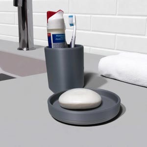 Minimalistisches PLA Badezimmer Set | Zahnputzbecher und Seifenschale