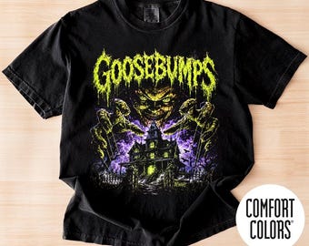 Comfort Colors Goosebumps beware Shirt , Vintage Halloween Graphic Tee, Spooky Season, Scary Movie, 2026 Halloween Tee