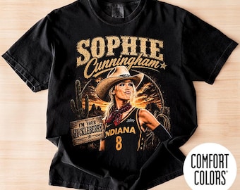 Comfort Colors Sophie Cunningham I'm Your Huckleberry Vintage T-Shirt, Sophie Cunningham Basketball Tee, Retro Western Graphic Shirt