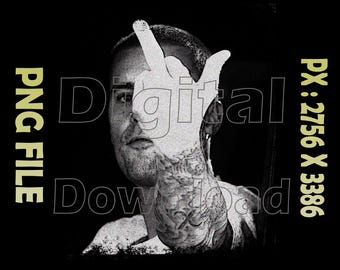 Justin Beiber TShirt Design, PNG Instant Download, Ready To Print DTG