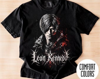 Comfort Colors Vintage Leon Kennedy Shirt, Leon Kennedy Graphic Fan Tee T-Shirt, Gift For Women and Man Unisex Shirt