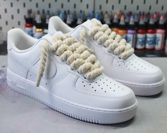 エアフォース1 カスタムロープレーススニーカー - チャンキーブラック