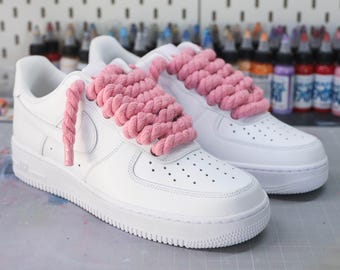 エアフォース1 カスタムロープレーススニーカー - チャンキーブラック