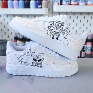 air force 1 custom cartoon spongebob hand painted