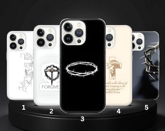 Jesus Phone Case: Religious Design, Protective TPU Gel
