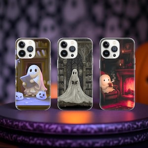 Boho Halloween Geister Handyhülle: Flexible TPU Gel-Abdeckung