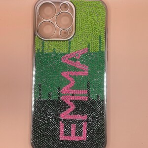 Personalized Pearly Name iPhone Case: Handmade TPU Protective Cover
